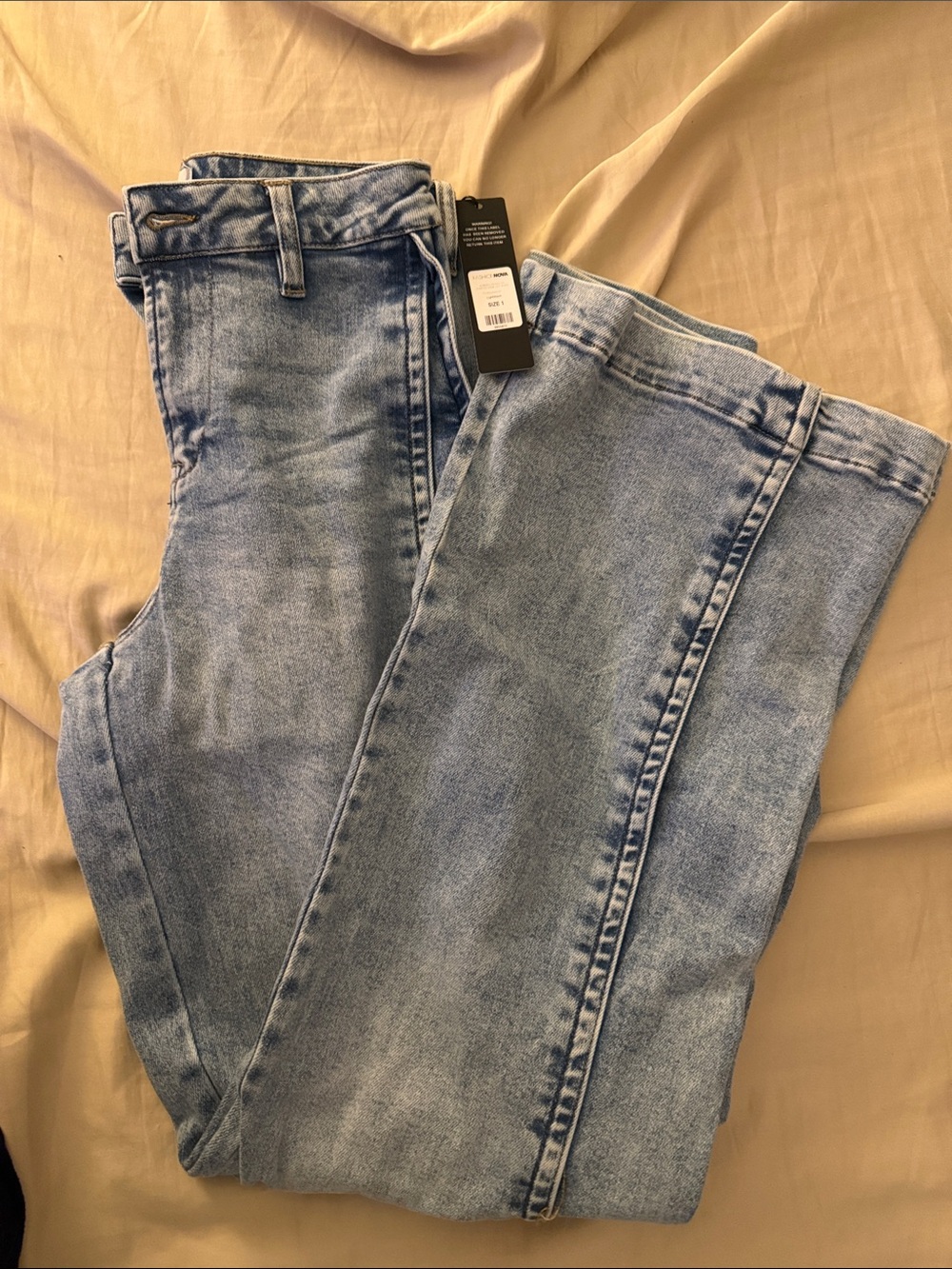 Fashion nova stretch wide leg jeans